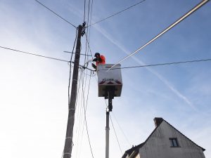 Fibre en aérien