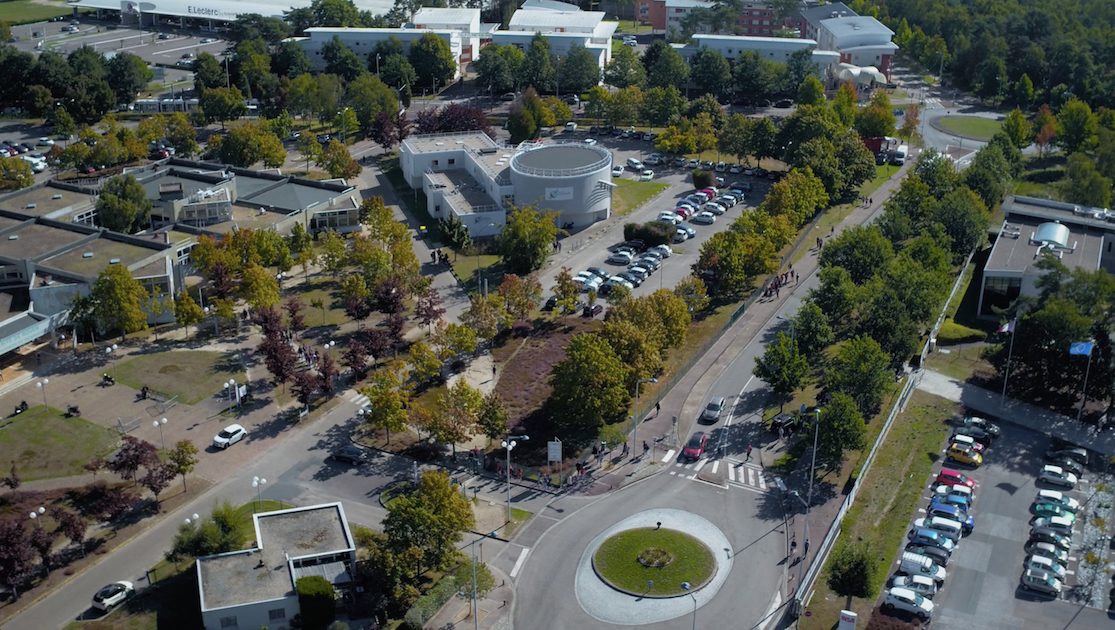 Vue aérienne du campus du Madrillet