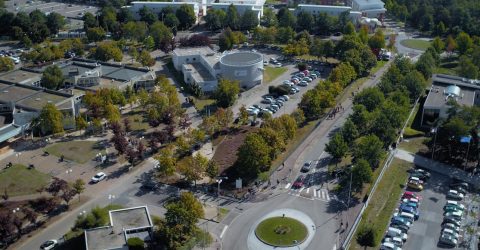 Vue aérienne du campus du Madrillet