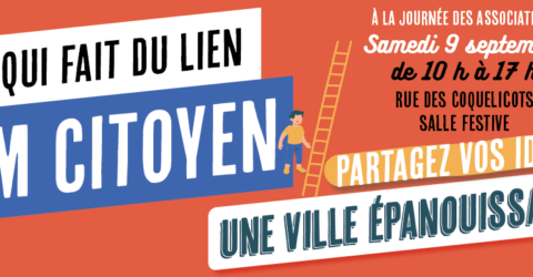 Le forum citoyen 2023 - lors de la journée des associations, le forum citoyen propose aux habitants d'échanger avec les élu·es et donner leur avis en participant aux ateliers citoyens. Le thème : "une ville épanouissante"