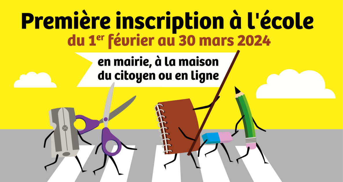 Visuel inscriptions scolaires 2024-2025